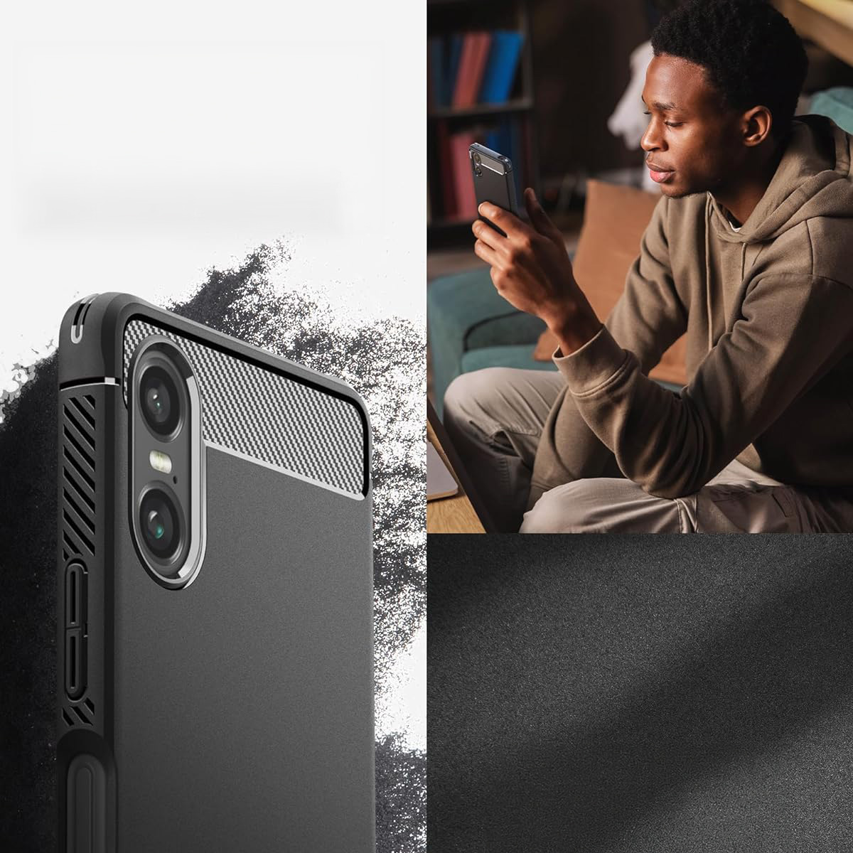 Etui Spigen Rugged Armor do Xperia 10 VI, czarne
